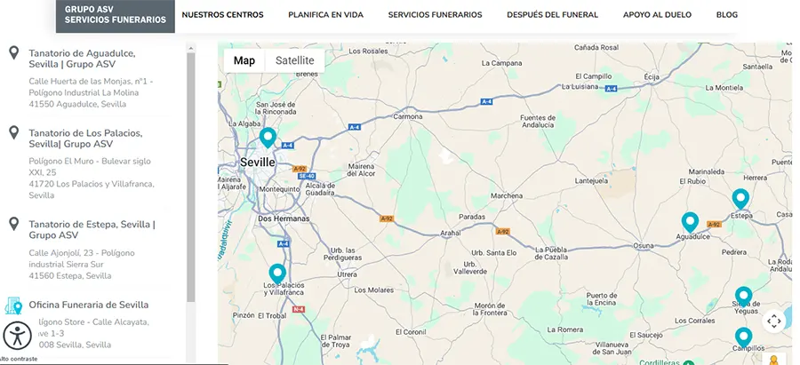 Cómo saber en qué tanatorio está un fallecido en Sevilla